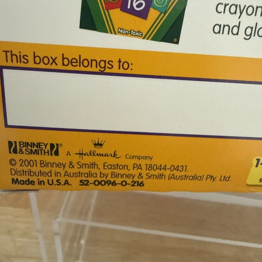 1991 Crayola Crayons 96 Count Big Box With Metallic Gel FX NEW
